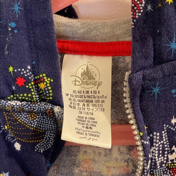 Disney Kids Mickey Mouse Gray and Blue Hoodie - Picture 3 of 3